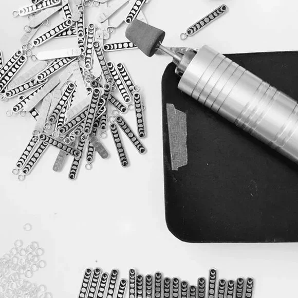 Sterling Silver Moon Phase Charm Necklace, 18" - Picture 5 of 8